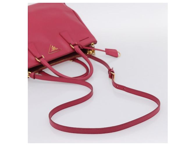 Borsa a mano PRADA Galleria in pelle Safiano 2way Pink Gold Auth 203457V Rosa D'oro - vista 9