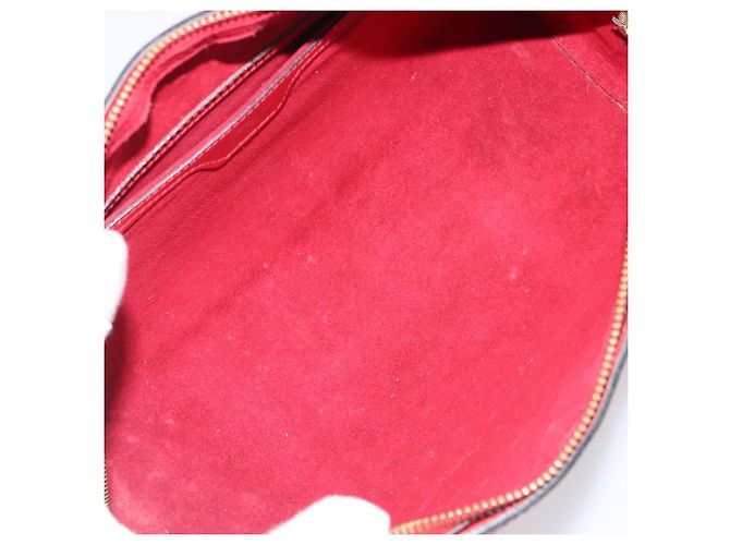 Borsa a mano LOUIS VUITTON Epi Soufflot Rossa M52227 LV Auth 202967 Rosso - vista 11