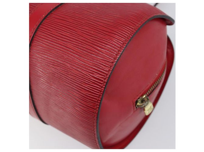Borsa a mano LOUIS VUITTON Epi Soufflot Rossa M52227 LV Auth 202967 Rosso - vista 15