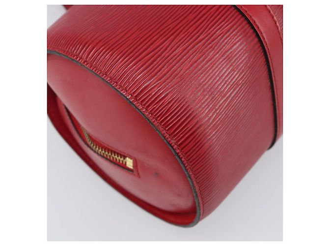 Borsa a mano LOUIS VUITTON Epi Soufflot Rossa M52227 LV Auth 202967 Rosso - vista 16