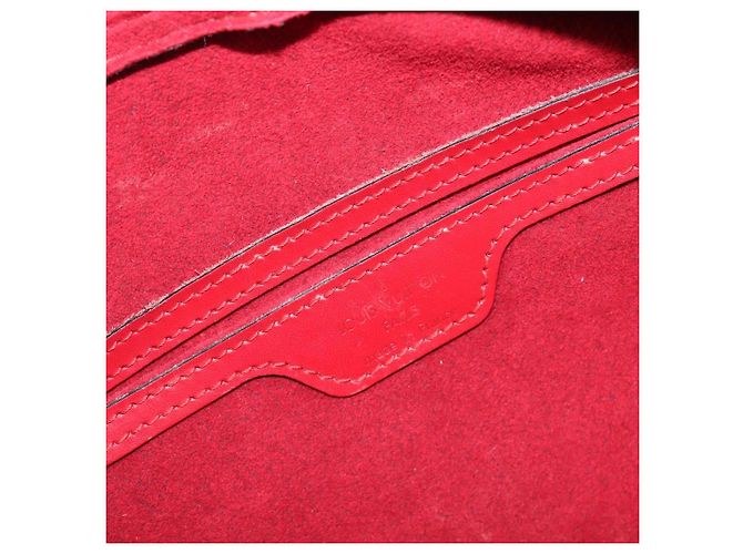 Borsa a mano LOUIS VUITTON Epi Soufflot Rossa M52227 LV Auth 202967 Rosso - vista 18