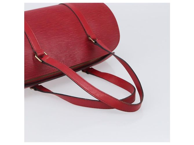 Borsa a mano LOUIS VUITTON Epi Soufflot Rossa M52227 LV Auth 202967 Rosso - vista 7