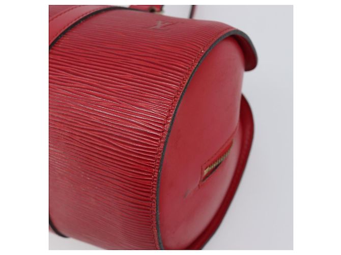 Borsa a mano LOUIS VUITTON Epi Soufflot Rossa M52227 LV Auth 202967 Rosso - vista 9