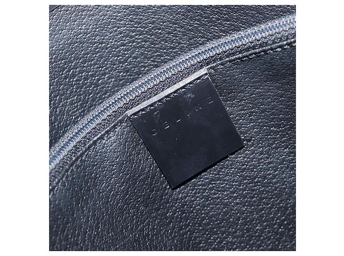 Céline Borsa a mano CELINE Macadam Canvas PVC Leather Black Gold Auth mr2888A Nero D'oro - vista 15
