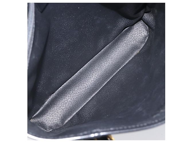 Céline Borsa a mano CELINE Macadam Canvas PVC Leather Black Gold Auth mr2888A Nero D'oro - vista 16