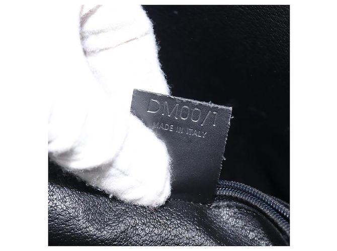 Céline Borsa a mano CELINE Macadam Canvas PVC Leather Black Gold Auth mr2888A Nero D'oro - vista 22