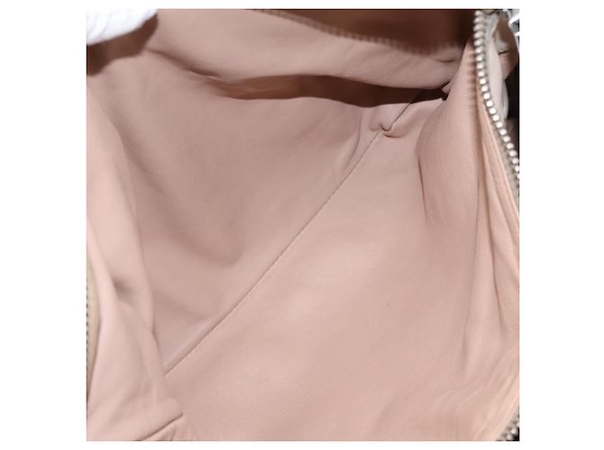 Borsa a mano Prada Gathered in pelle 2way Ivory Silver Auth 202895A Argento Crudo - vista 27