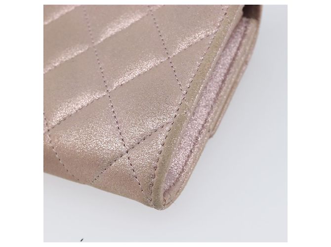 Portafoglio CHANEL Matelasse Canvas Rosa Argento CC Auth 202732 - vista 10