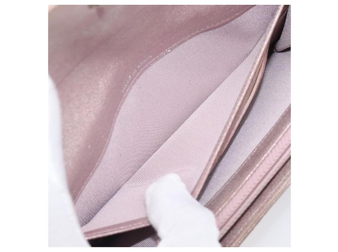 Portafoglio CHANEL Matelasse Canvas Rosa Argento CC Auth 202732 - vista 17