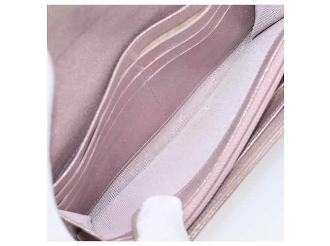 Portafoglio CHANEL Matelasse Canvas Rosa Argento CC Auth 202732 - vista 18