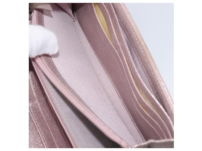 Portafoglio CHANEL Matelasse Canvas Rosa Argento CC Auth 202732 - vista 21