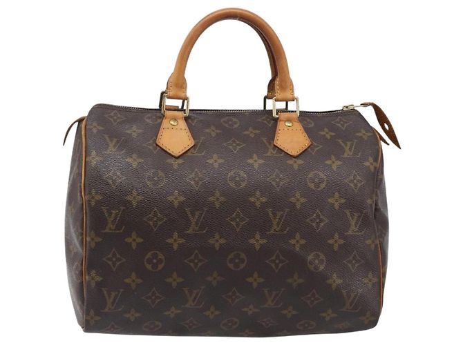 LOUIS VUITTON Monogram Speedy 30 Hand Bag M41526 LV Auth 200472 Monogramma - vista 13