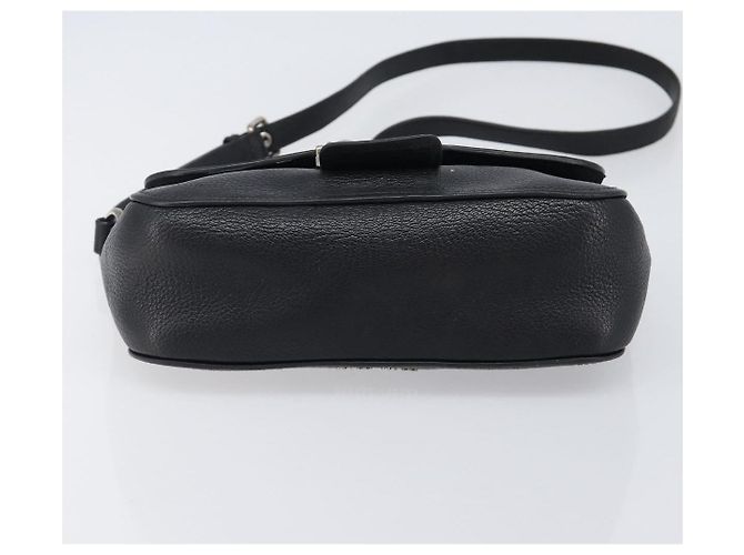 Borsa a tracolla Miu Miu in pelle nera argento Auth 200710A Nero - vista 10