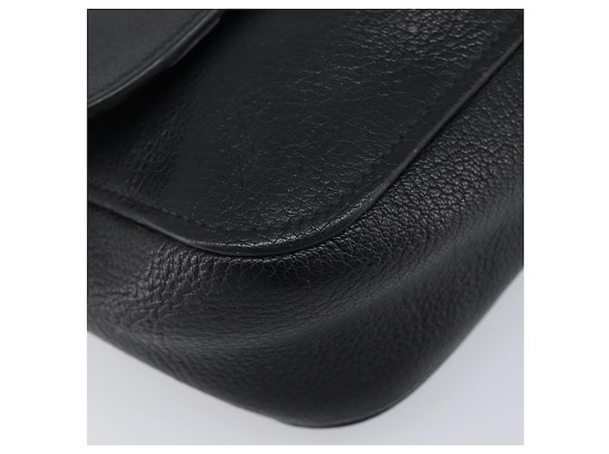Borsa a tracolla Miu Miu in pelle nera argento Auth 200710A Nero - vista 12