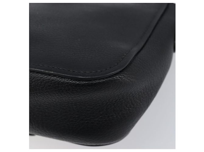 Borsa a tracolla Miu Miu in pelle nera argento Auth 200710A Nero - vista 13