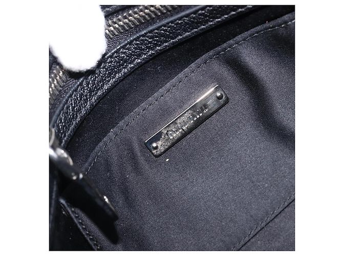 Borsa a tracolla Miu Miu in pelle nera argento Auth 200710A Nero - vista 18