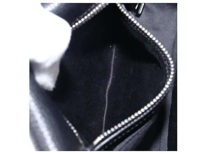 Borsa a tracolla Miu Miu in pelle nera argento Auth 200710A Nero - vista 23