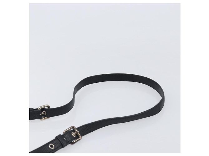Borsa a tracolla Miu Miu in pelle nera argento Auth 200710A Nero - vista 8