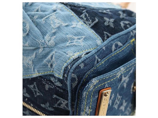 Borsa LOUIS VUITTON Monogram Denim Patchwork Speedy 30 Blu M95380 Auth 202605SM - vista 18