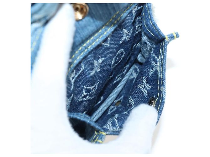 Borsa LOUIS VUITTON Monogram Denim Patchwork Speedy 30 Blu M95380 Auth 202605SM - vista 22