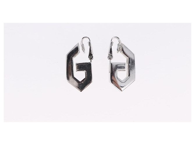 GIVENCHY Set Bracciale e Orecchini in metallo 3 Pezzi Tono Oro Argento Auth SW2827 - vista 10