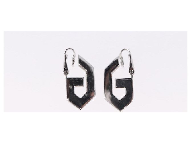 GIVENCHY Set Bracciale e Orecchini in metallo 3 Pezzi Tono Oro Argento Auth SW2827 - vista 11