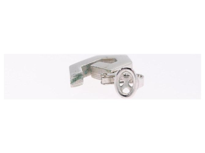 GIVENCHY Set Bracciale e Orecchini in metallo 3 Pezzi Tono Oro Argento Auth SW2827 - vista 13