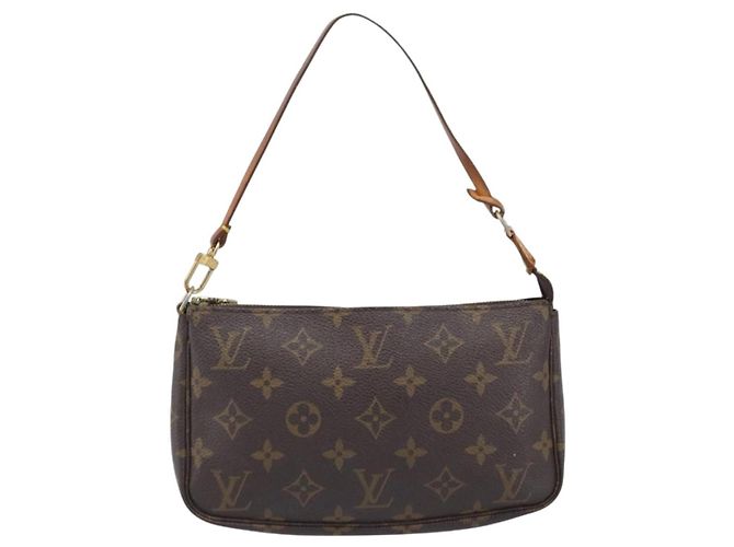 LOUIS VUITTON Monogram Pochette Accessoires Pouch M51980 LV Auth 200720A Monogramma - vista 13