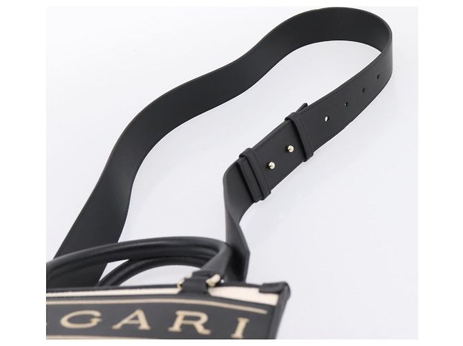 Bulgari Borsa BVLGARI Canvas 2way Beige Gold Auth 202907M D'oro - vista 10