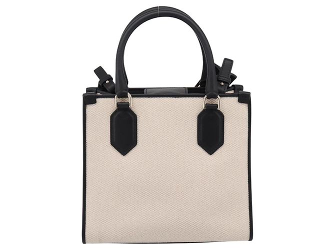 Bulgari Borsa BVLGARI Canvas 2way Beige Gold Auth 202907M D'oro - vista 3