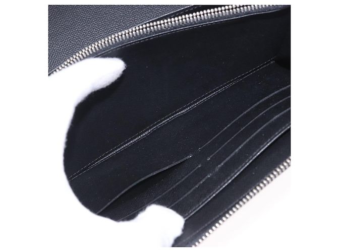 LOUIS VUITTON Damier Graphite Zippy Organizer Long Wallet N63077 LV Auth 197913A Damier ebene - vista 18