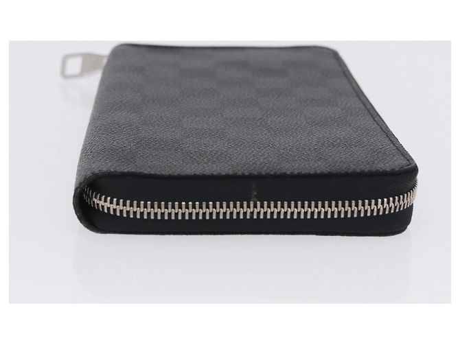 LOUIS VUITTON Damier Graphite Zippy Organizer Long Wallet N63077 LV Auth 197913A Damier ebene - vista 4