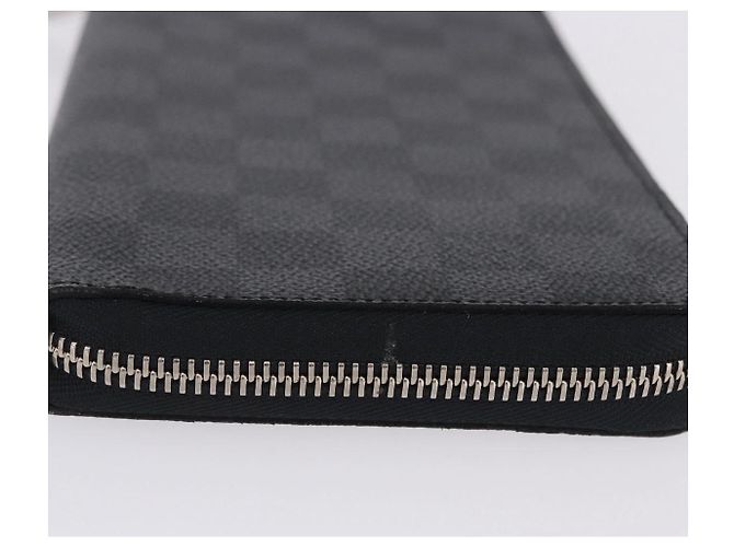 LOUIS VUITTON Damier Graphite Zippy Organizer Long Wallet N63077 LV Auth 197913A Damier ebene - vista 5
