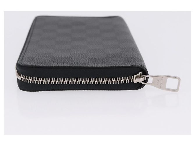 LOUIS VUITTON Damier Graphite Zippy Organizer Long Wallet N63077 LV Auth 197913A Damier ebene - vista 6