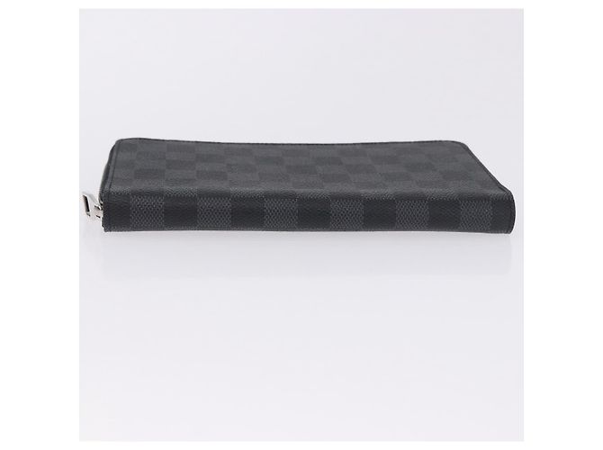 LOUIS VUITTON Damier Graphite Zippy Organizer Long Wallet N63077 LV Auth 197913A Damier ebene - vista 8
