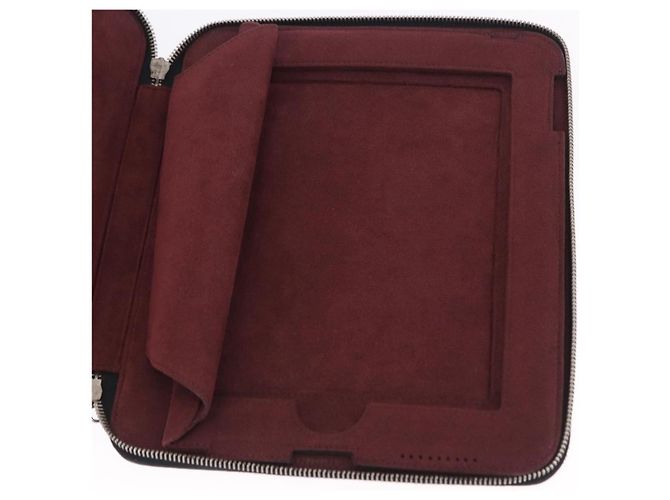 Capa para iPad CHANEL Icon em couro preto e dourado CC Auth 200467 - vista 18