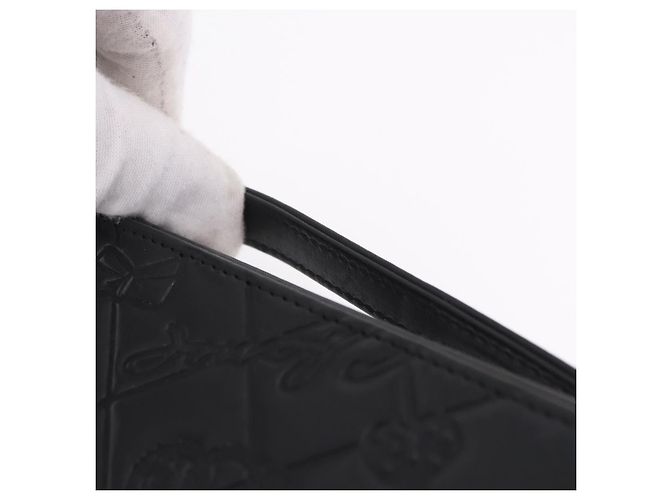 Capa para iPad CHANEL Icon em couro preto e dourado CC Auth 200467 - vista 9