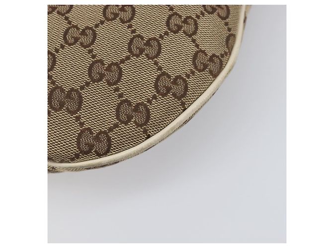 Borsa a tracolla GUCCI GG Canvas Beige Tono Oro 169998 Auth 201433 - vista 14
