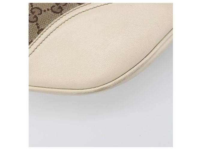 Borsa a tracolla GUCCI GG Canvas Beige Tono Oro 169998 Auth 201433 - vista 15