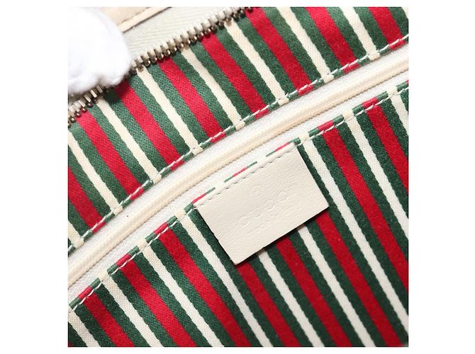Borsa a tracolla GUCCI GG Canvas Beige Tono Oro 169998 Auth 201433 - vista 19