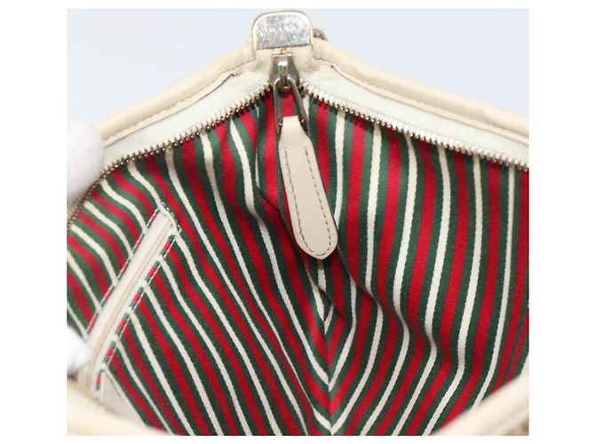 Borsa a tracolla GUCCI GG Canvas Beige Tono Oro 169998 Auth 201433 - vista 21