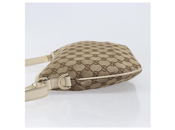 Borsa a tracolla GUCCI GG Canvas Beige Tono Oro 169998 Auth 201433 - vista 6