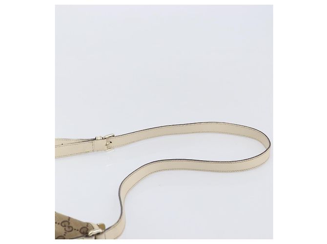 Borsa a tracolla GUCCI GG Canvas Beige Tono Oro 169998 Auth 201433 - vista 9