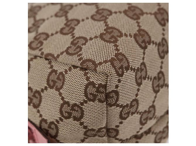 Borsa GUCCI GG Canvas Beige 124542 Auth 200546V - vista 12