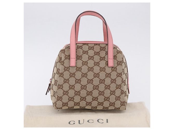 Borsa GUCCI GG Canvas Beige 124542 Auth 200546V - vista 21