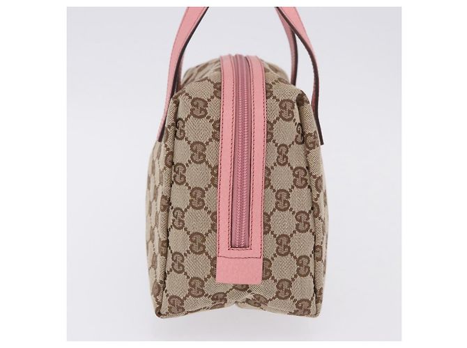 Borsa GUCCI GG Canvas Beige 124542 Auth 200546V - vista 4
