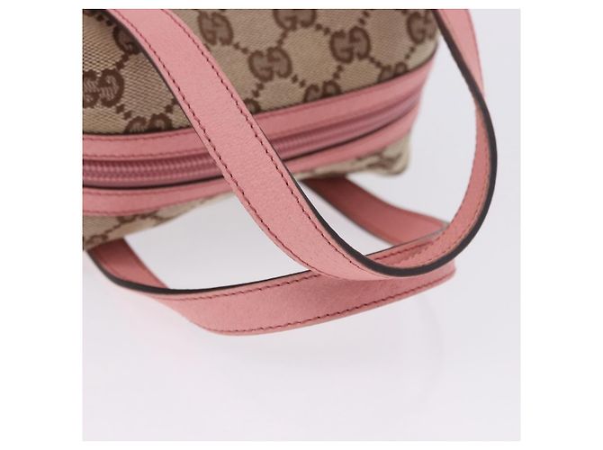 Borsa GUCCI GG Canvas Beige 124542 Auth 200546V - vista 7