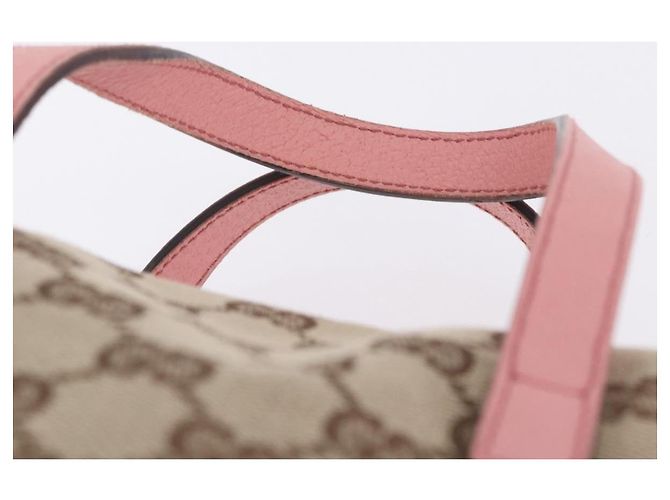 Borsa GUCCI GG Canvas Beige 124542 Auth 200546V - vista 8