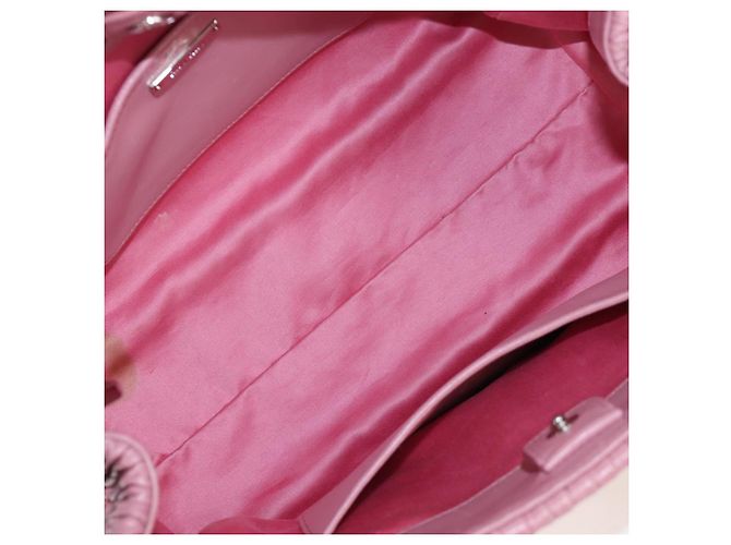 Borsa a mano Miu Miu Matelassé in pelle 2way Rosa Argento Auth 203770V - vista 24