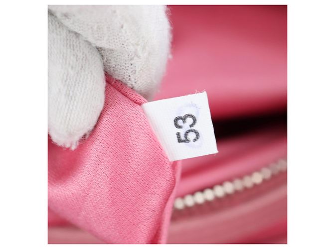 Borsa a mano Miu Miu Matelassé in pelle 2way Rosa Argento Auth 203770V - vista 31